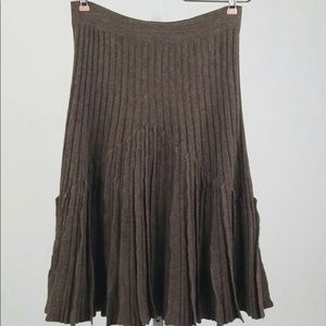 Magaschoni Navy Pleated Skirt size S